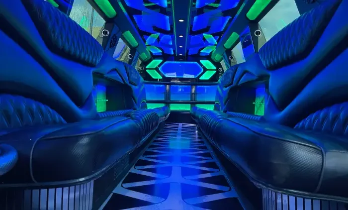 Stretch limousine interior