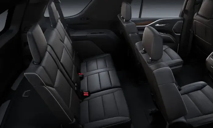 Escalade SUV second and third row seating
